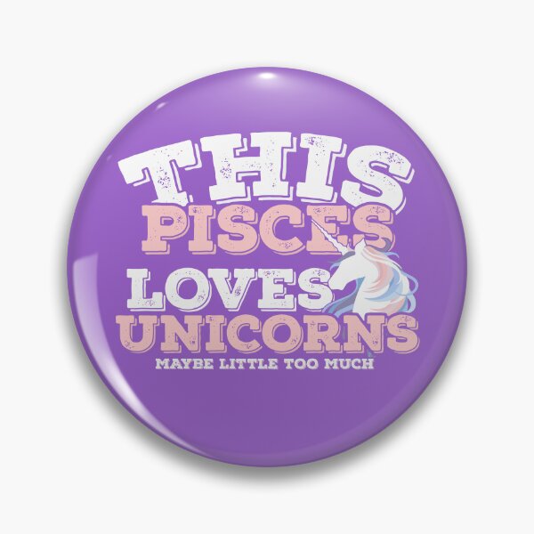Item preview, Horoscope Zodiac Sign Pisces Loves Unicorns designed and sold by TheCrazyBear.