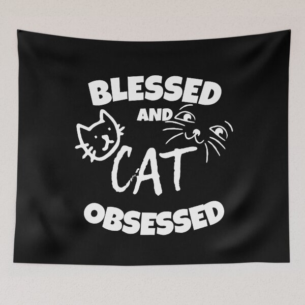 Item preview, Blessed And Cat Obsessed designed and sold by BronikowskiART.