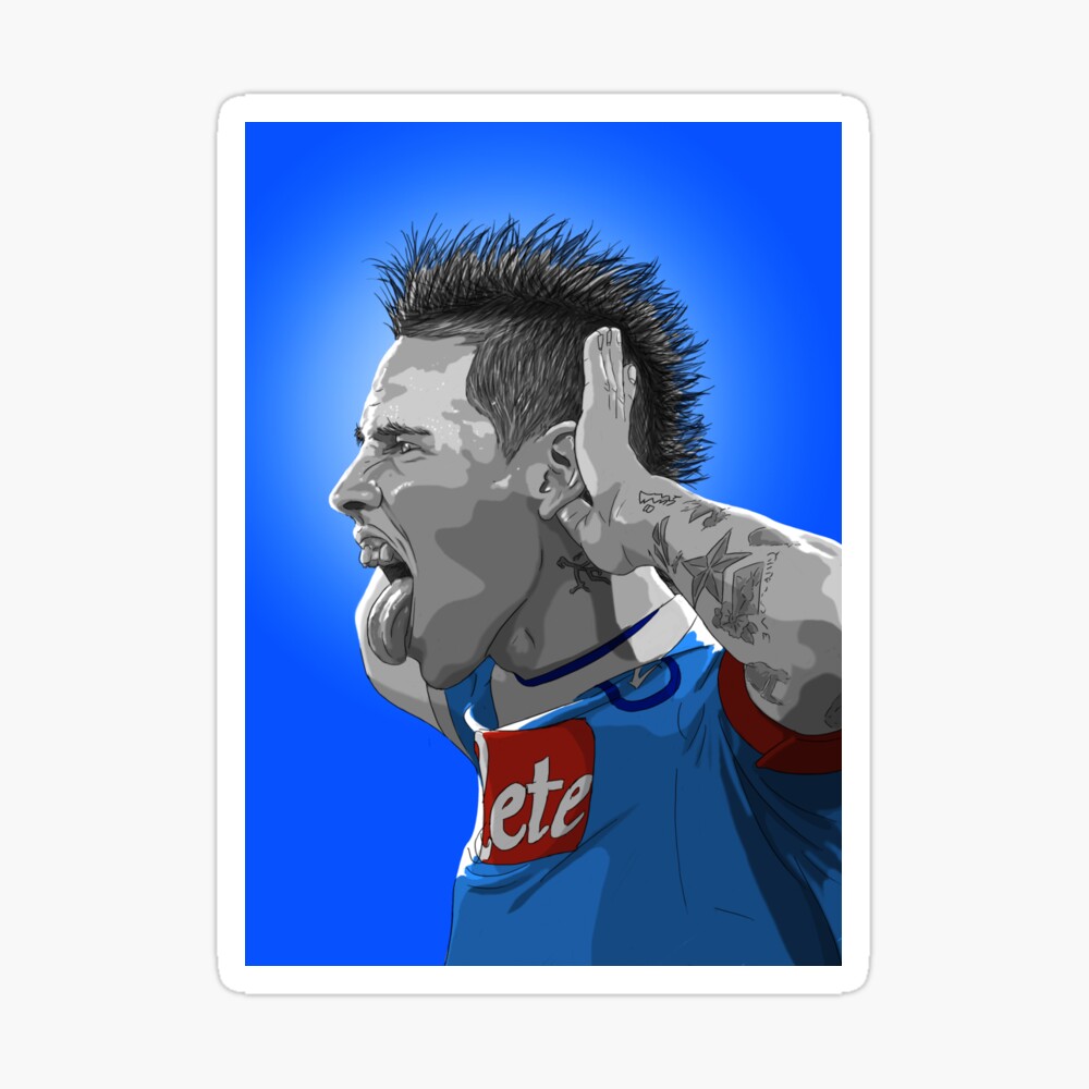 Marek Hamsik Neapel Poster Von Barrymasterson Redbubble