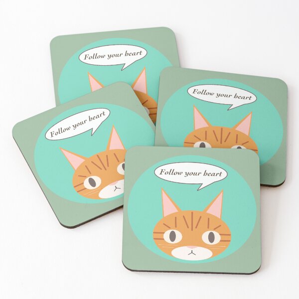 Item preview, Marmalade the Tabby Cat Follow your heart  designed and sold by Mocha-Marmalade.