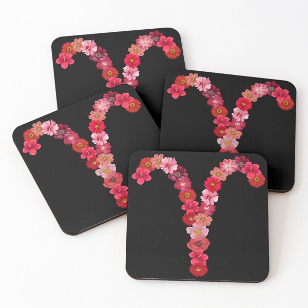 Item preview, Floral Aries Zodiac Sign designed and sold by Hellofriendco.