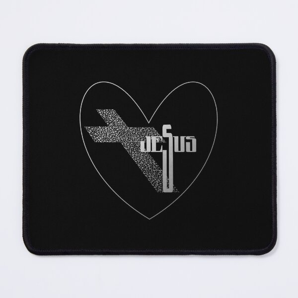 Item preview, Jesus, Cross, Heart in Silver designed and sold by PawsitiveMum.