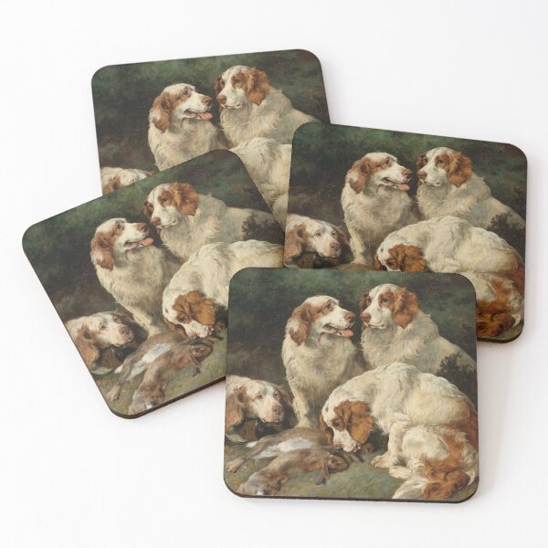 Item preview, Perros de aguas de Clumber con el bolso de los días | Juan Emms | 1883 impresión de perro designed and sold by CJET.