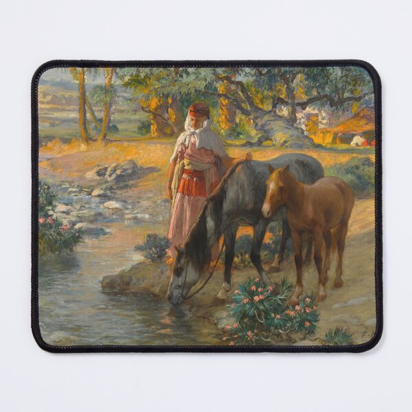 Item preview, Watering the Horses | Frederick Arthur Bridgman | 1921 Horse Print designed and sold by CJET.