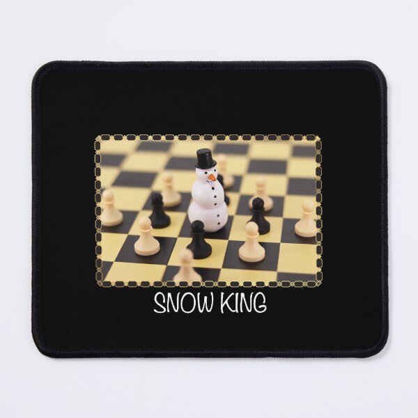 Item preview, Snow King! (Black Background) designed and sold by PawsitiveMum.