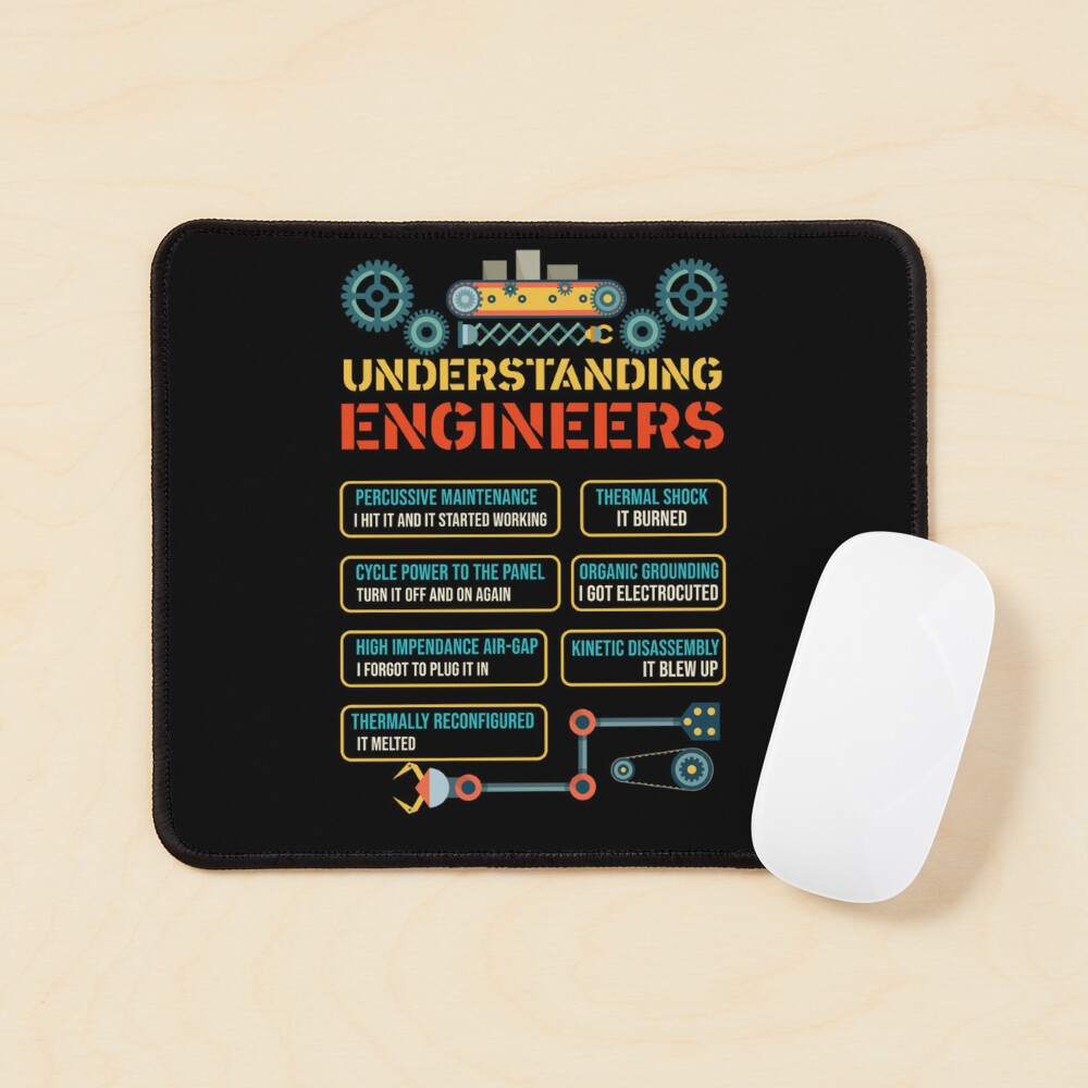 Understanding Engineers Funny Engineering Mouse Pad for Sale by