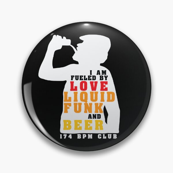 Item preview, I am Fueled by Love Liquid Funk and Beer ( 174 Bpm Club ) Cool Liquid Funk Gift designed and sold by WULFLAND ARTS.