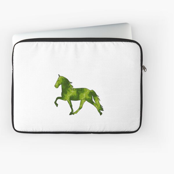 Aperçu de l'œuvre Cheval qui marche tourbillonnant vert créée et vendue par theaadesigns.