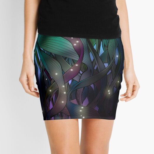Nocturne (with Fireflies) Mini Skirt