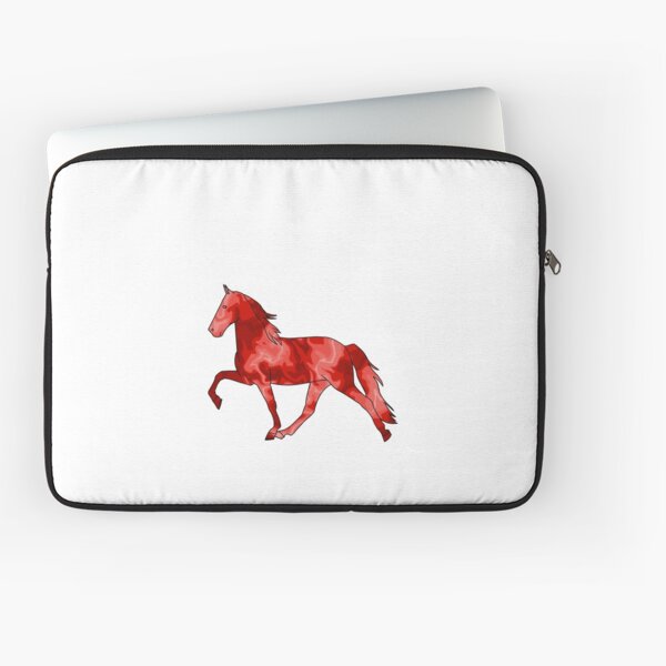 Aperçu de l'œuvre Cheval qui marche tourbillonnant Rouge créée et vendue par theaadesigns.
