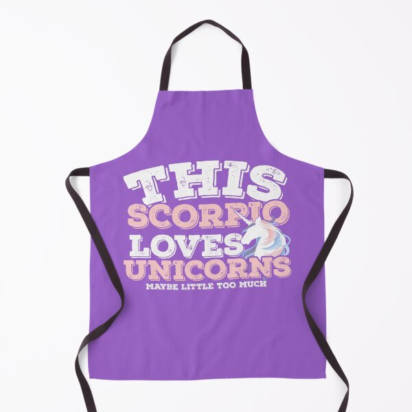 Item preview, Horoscope Zodiac Sign Scorpio Loves Unicorns designed and sold by TheCrazyBear.