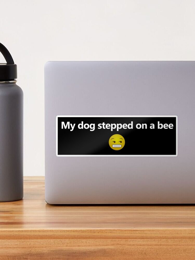 My dog stepped on a bee with face - Tiktok sound meme - Justice