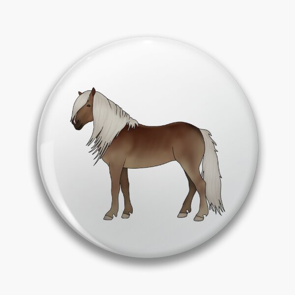 Item preview, Cute Haflinger Horse Dark Flaxen Chestnut designed and sold by theaadesigns.