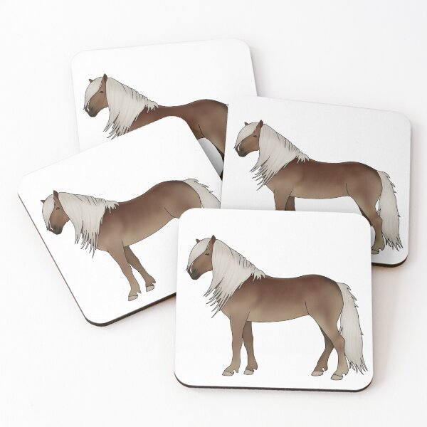 Item preview, Cute Haflinger Horse Dark Flaxen Chestnut designed and sold by theaadesigns.