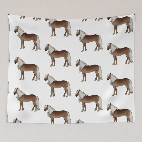 Item preview, Cute Haflinger Horse Dark Flaxen Chestnut designed and sold by theaadesigns.