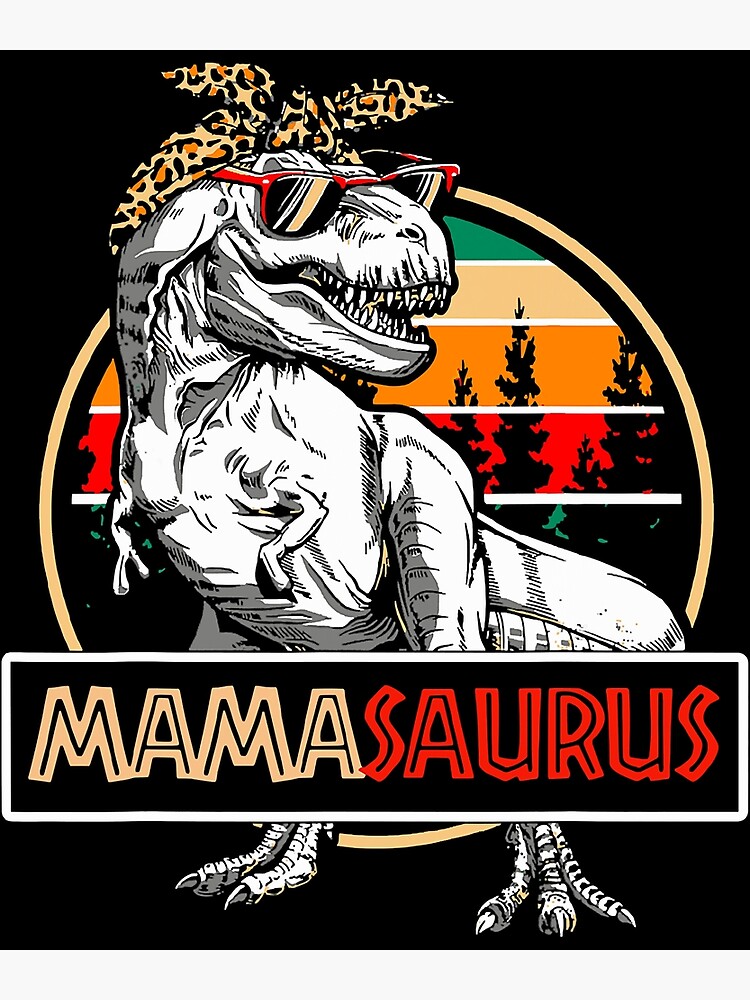 Mamasaurus T rex Dinosaur Funny Mama Saurus Coffee Mug by Myloot - Pixels