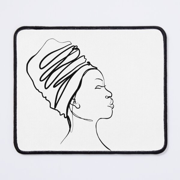 Item preview, African Feminine Line Art, Minimal Woman Line Art designed and sold by andieartco.
