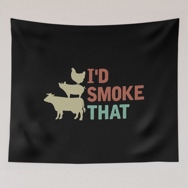 Item preview, I'd Smoke That Funny Grilling Barbeque BBQ designed and sold by caintati.