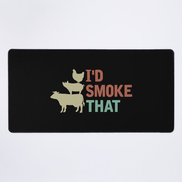 Item preview, I'd Smoke That Funny Grilling Barbeque BBQ designed and sold by caintati.
