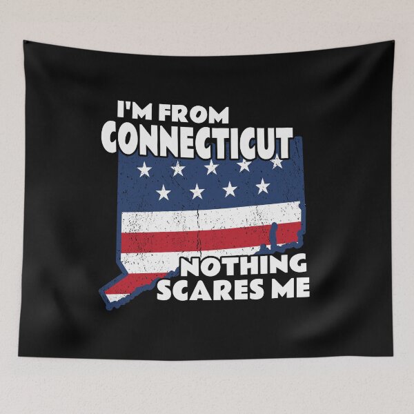 Item preview, Distressed I'm From Connecticut Home State Nothing Scares Me design designed and sold by Merchking1.