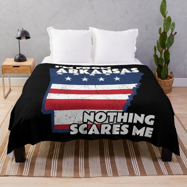 Item preview, Distressed I'm From Arkansas Home State AR Nothing Scares Me design designed and sold by Merchking1.