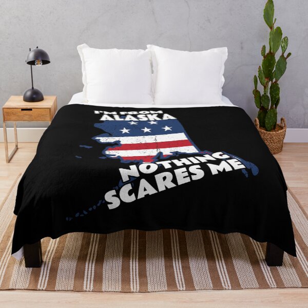 Item preview, Distressed I'm From Alaska Home State AK Nothing Scares Me design designed and sold by Merchking1.