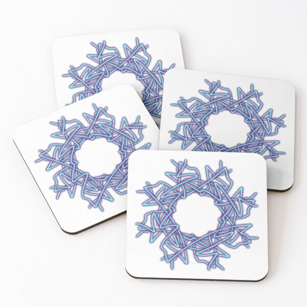 Item preview, violet blue star, abstract art designed and sold by Meo Design.