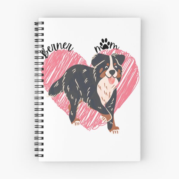 Item preview, Berner mom, Bernese Mountain Dog, with a pink heart and a paw print designed and sold by DigitalCutFile.