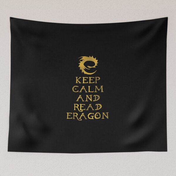 Item preview, Keep calm and read Eragon (Gold text) designed and sold by MiniBorah.