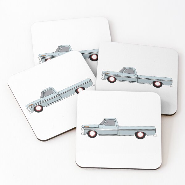 Item preview, Vintage Ford F-100 Ranger Lowered (grey) designed and sold by RampRatGear.