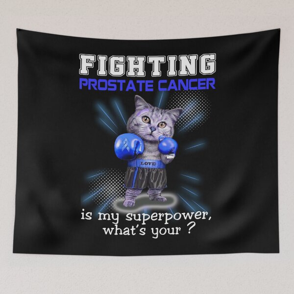 Item preview, Funny Cat Fighting Prostate Cancer Is My Superpower What's Your designed and sold by Kohend.