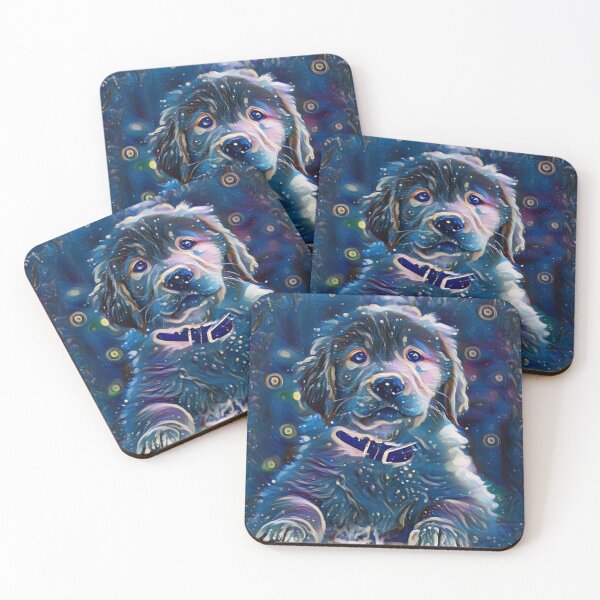 Item preview, Labrador Retriever Puppy Blue Starry Night designed and sold by Cuddlythopia.