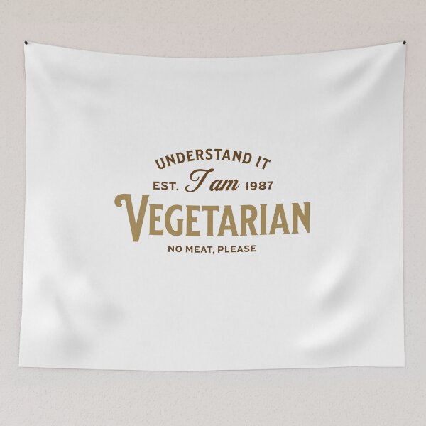 Item preview, I am Vegetarian designed and sold by KARINA PARRA ⭐⭐⭐⭐⭐.