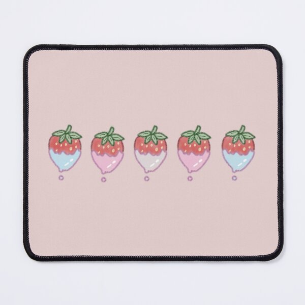 Item preview, Pink, White, and Blue Candy-Coated Strawberries designed and sold by shahdraws.