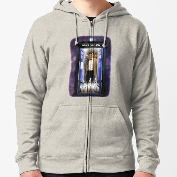 Ninth Doctor Blue Box T-Shirt / Hoodie Zipped Hoodie