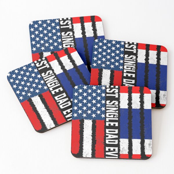 Item preview, American Flag & Thailand Flag Best Single Dad Ever Family  designed and sold by pasthelium8700.