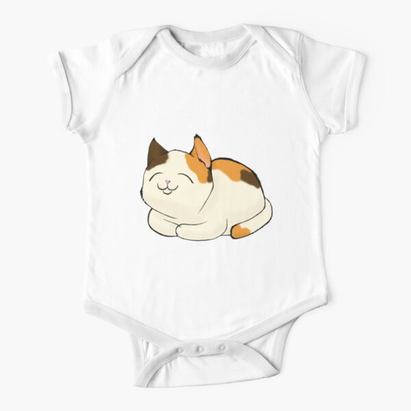 Calico Cat Short Sleeve Baby One-Piece