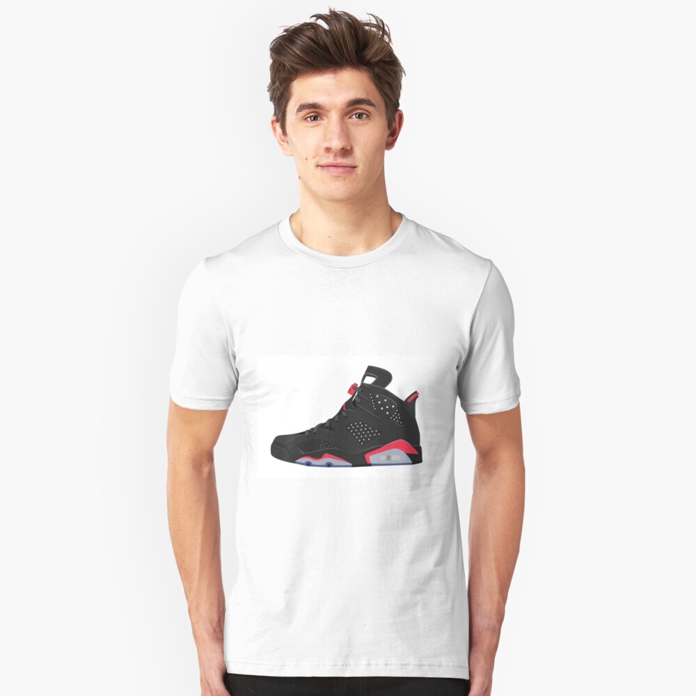 "Air Jordan 6 Infrared" Unisex T-Shirt by erikpalmquist | Redbubble