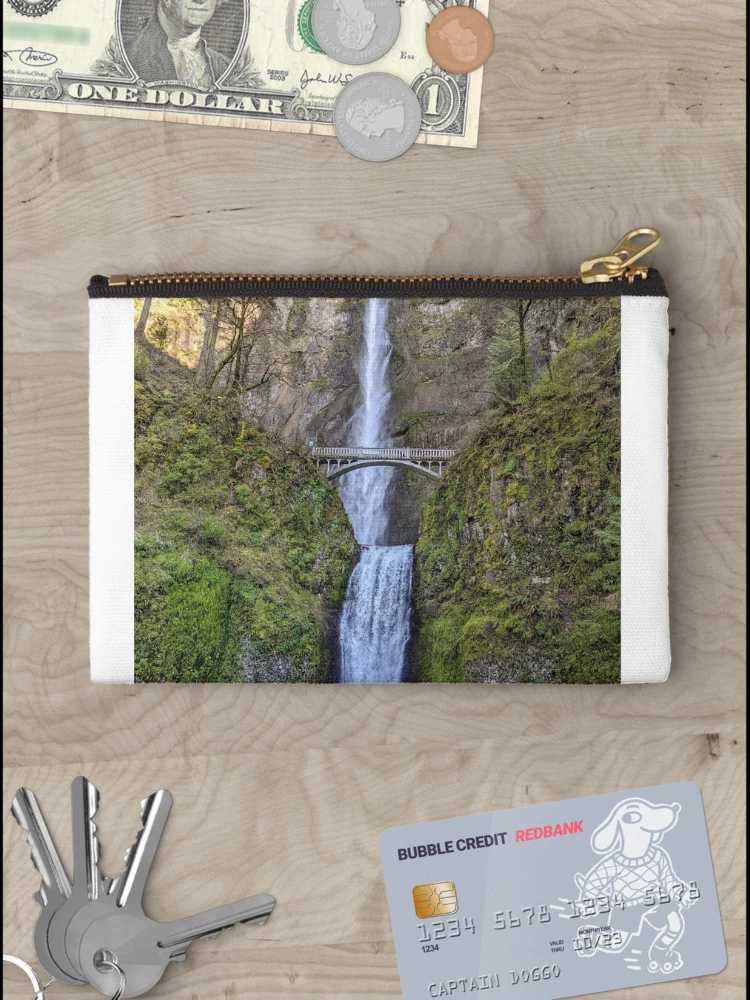 Thumbnail 3 of 4, Zipper Pouch, Multnomah Falls designed and sold by RajasIntuits.