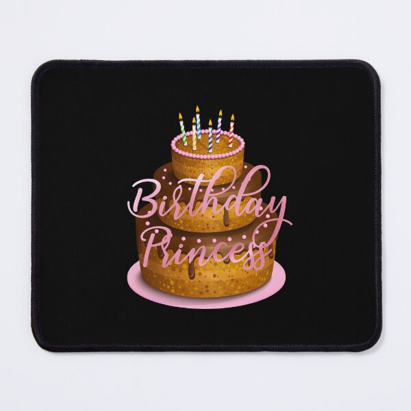 Item preview, Birthday Princess (on Black)  designed and sold by PawsitiveMum.