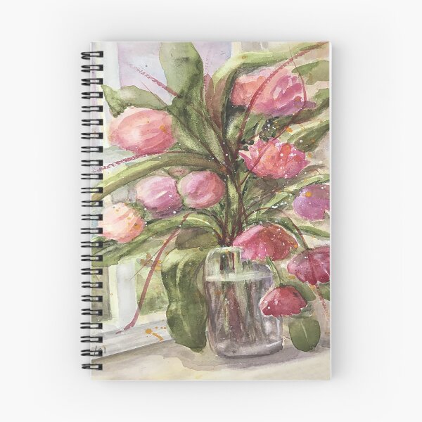 Item preview, Tulips on a Windowsill  fd1 designed and sold by Joan Elizabeth Ortiz designs.