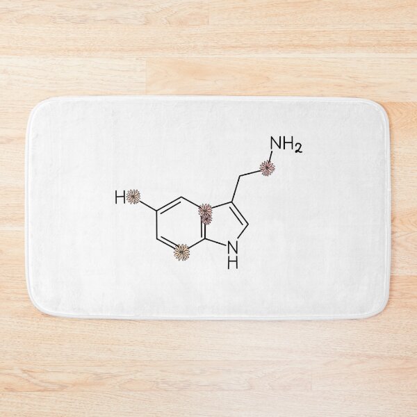 Item preview, Serotonin Molecule (updated) designed and sold by NaomiiiC.