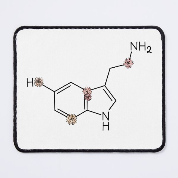 Item preview, Serotonin Molecule (updated) designed and sold by NaomiiiC.