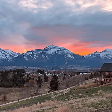 Artwork thumbnail, Montana Sunset by RajasIntuits