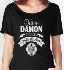 Team Damon Since Hello Brother. Women's Relaxed Fit T-Shirt