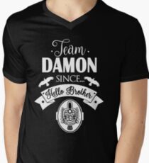 Team Damon Since Hello Brother. Men's V-Neck T-Shirt