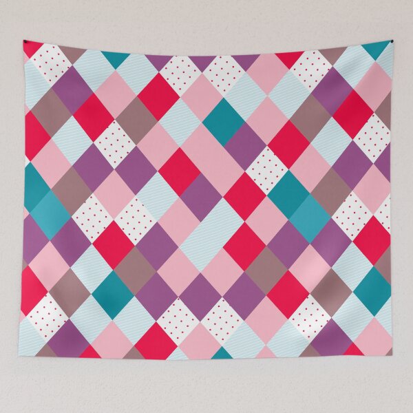 Item preview, Harlequin pattern vintage circus designed and sold by PolitaStore.