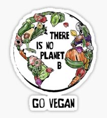 There is No Planet B - Go Vegan Sticker
