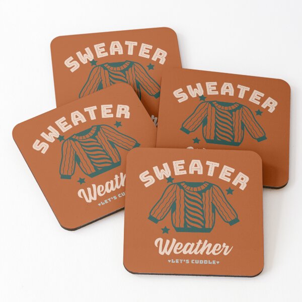 Item preview, Sweater Weather - Let's Cuddle (Burnt Orange) designed and sold by Quirkdom.