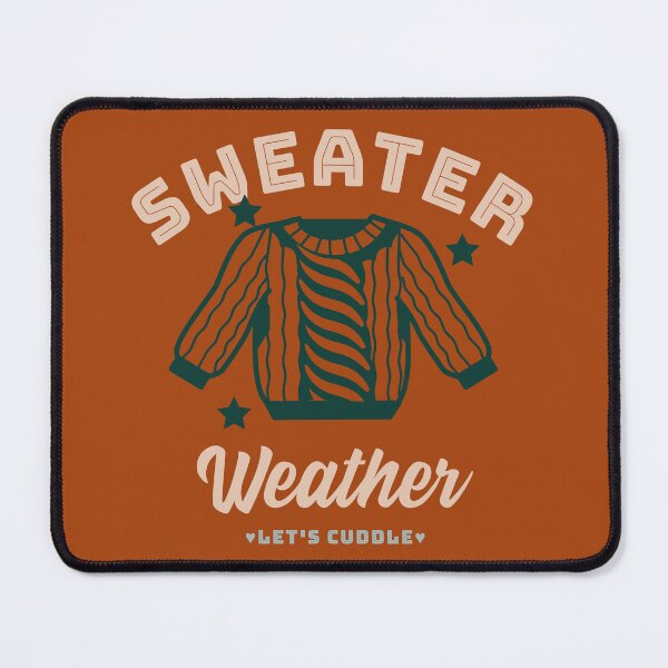Item preview, Sweater Weather - Let's Cuddle (Burnt Orange) designed and sold by Quirkdom.